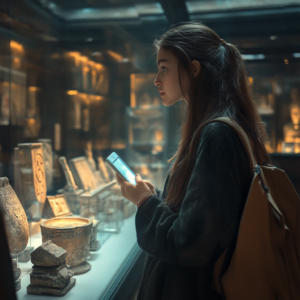 Visiting museums to admire ancient relics